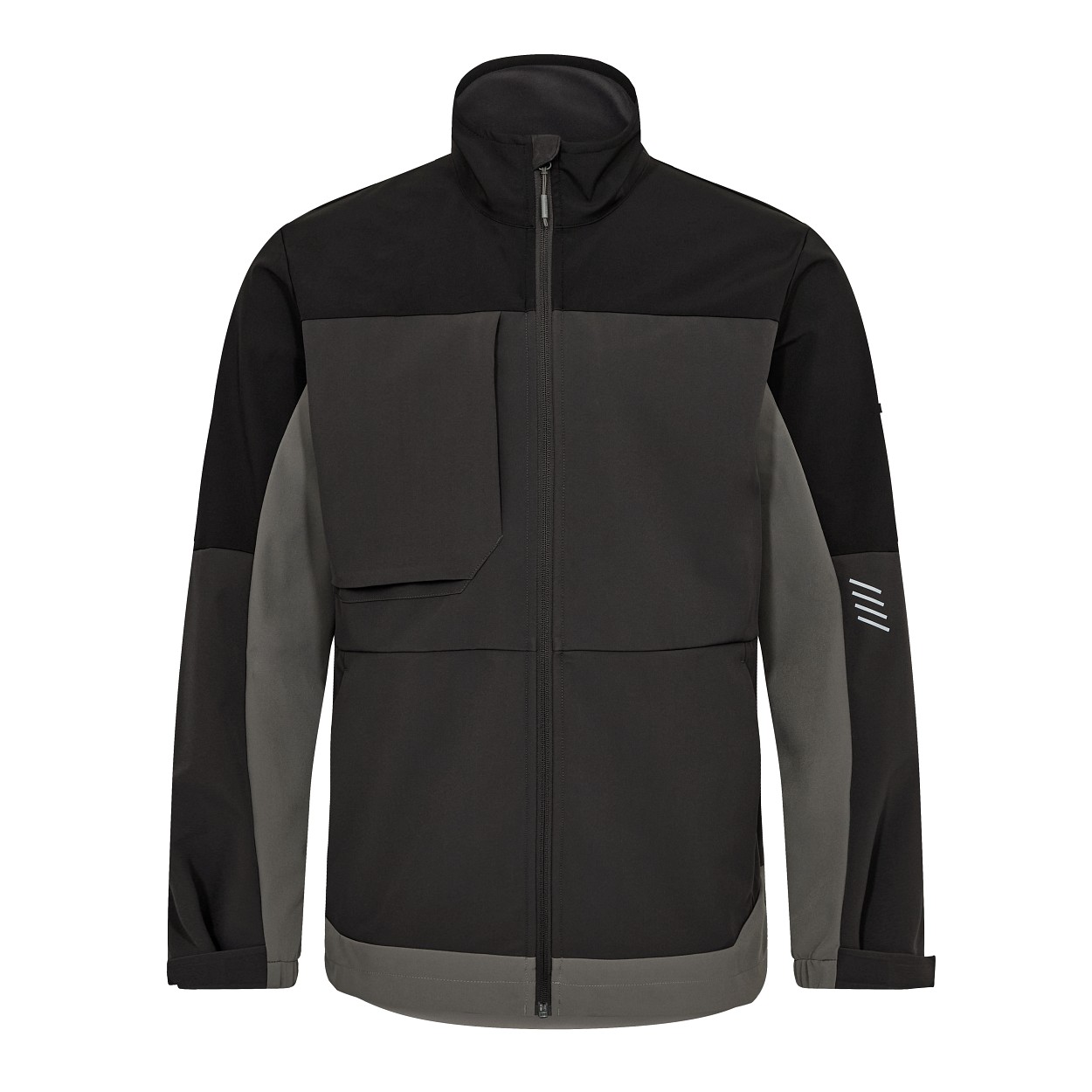 ENGEL Entire Softshelljacke in Anthrazitgrau/Schwarz, Größe XS