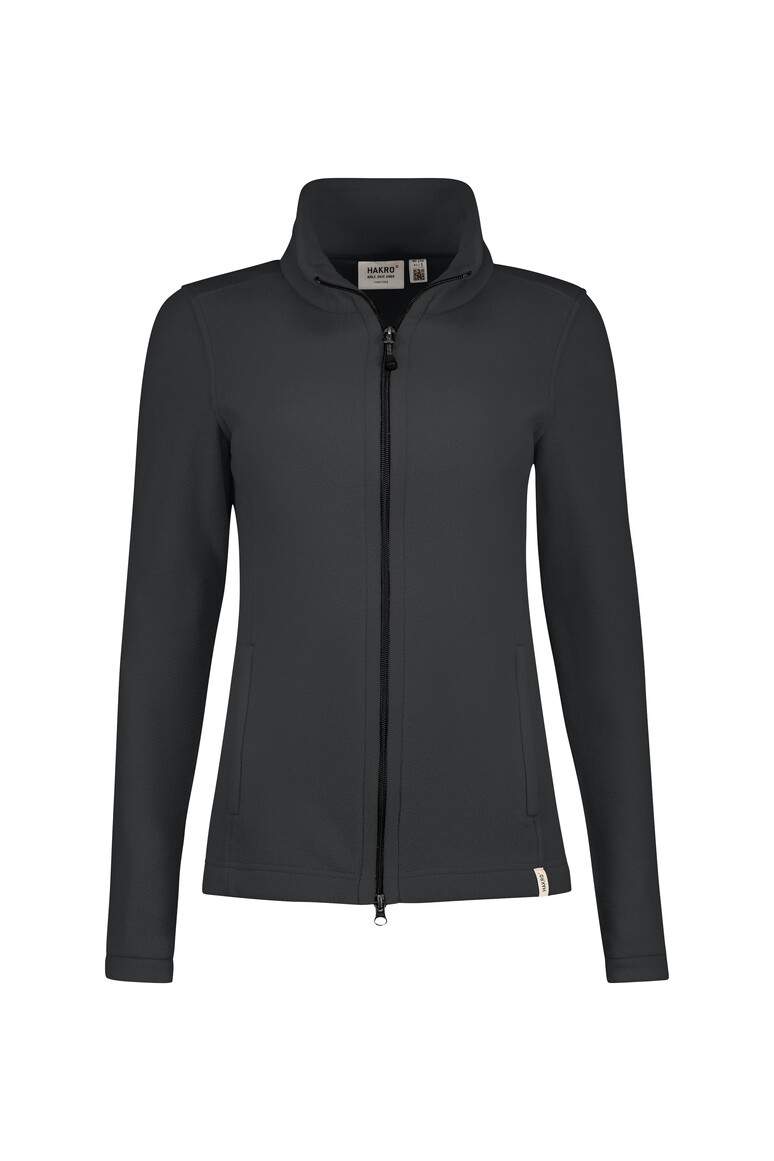 HAKRO 246 Damen Fleecejacke ECO GRS in Anthrazit, Größe 6XL