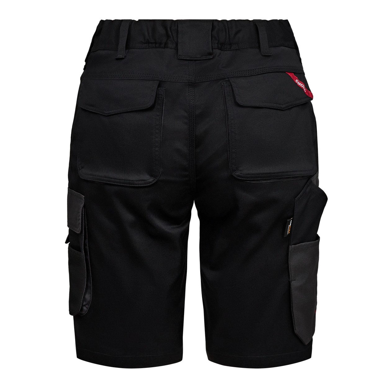 ENGEL Galaxy Damen Arbeitsshorts mit 2-Wege-Stretch in Schwarz/Anthrazit Grau, Größe 48