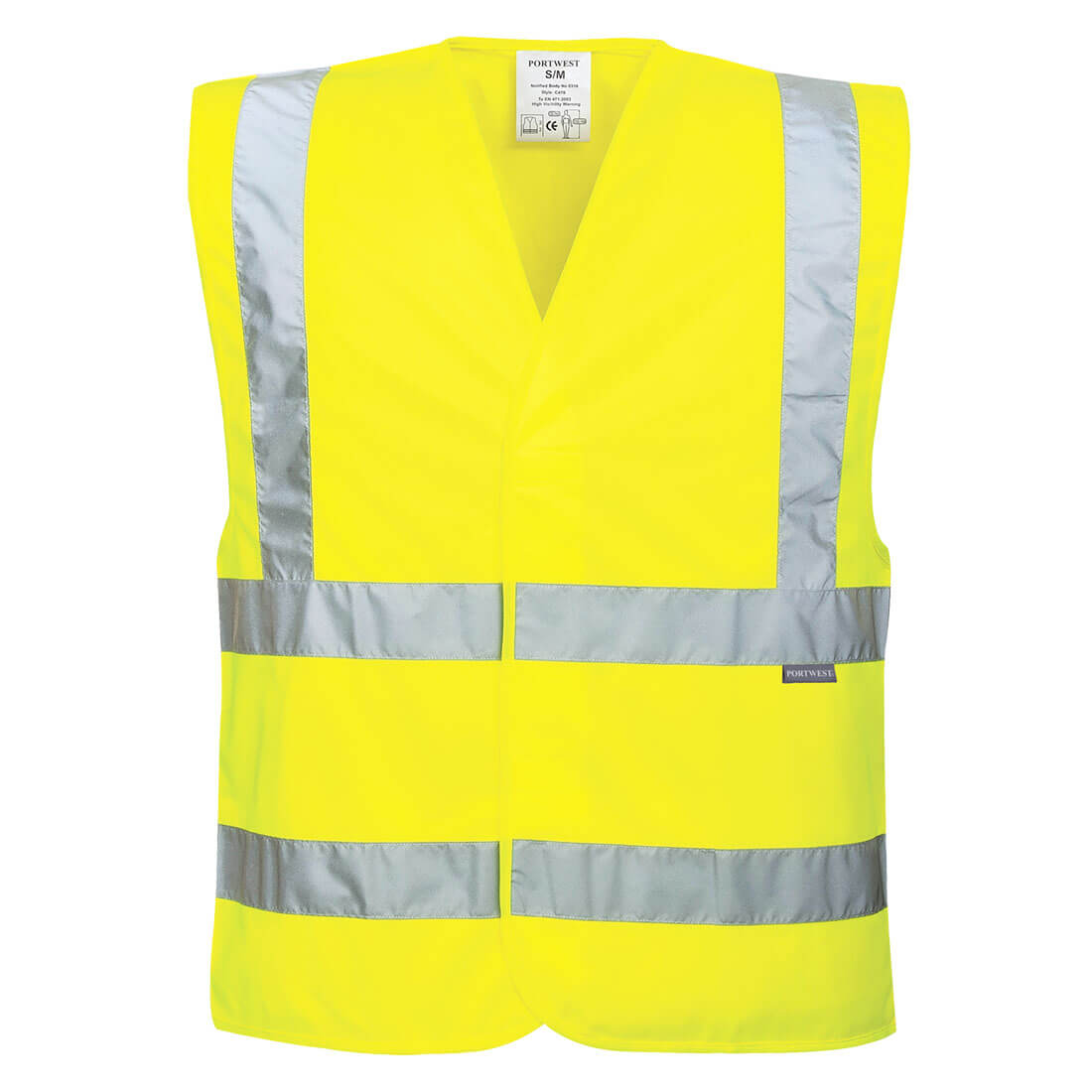 Eco Warnschutz Weste (10er Pack) EC76 in Gelb, Größe 4XL/5XL von Portwest