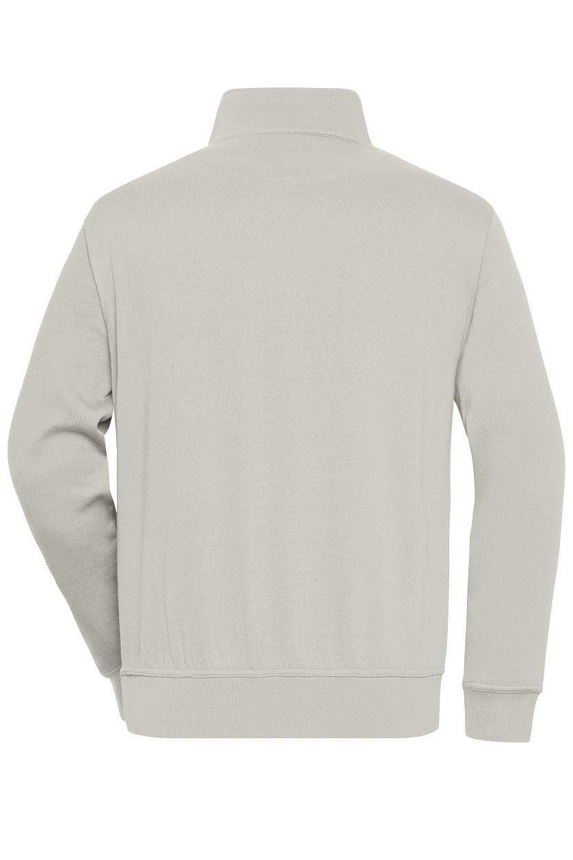 Workwear Half-Zip Sweat "JN831" in Cement, Größe 6XL - Daiber