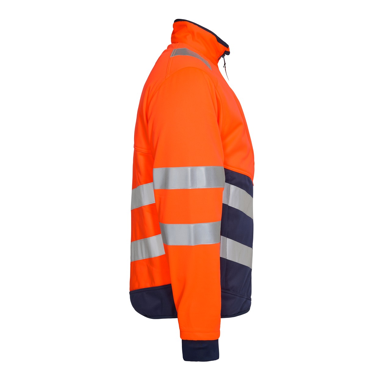 Safety Softshelljacke in Orange/Blue ink, Größe XS