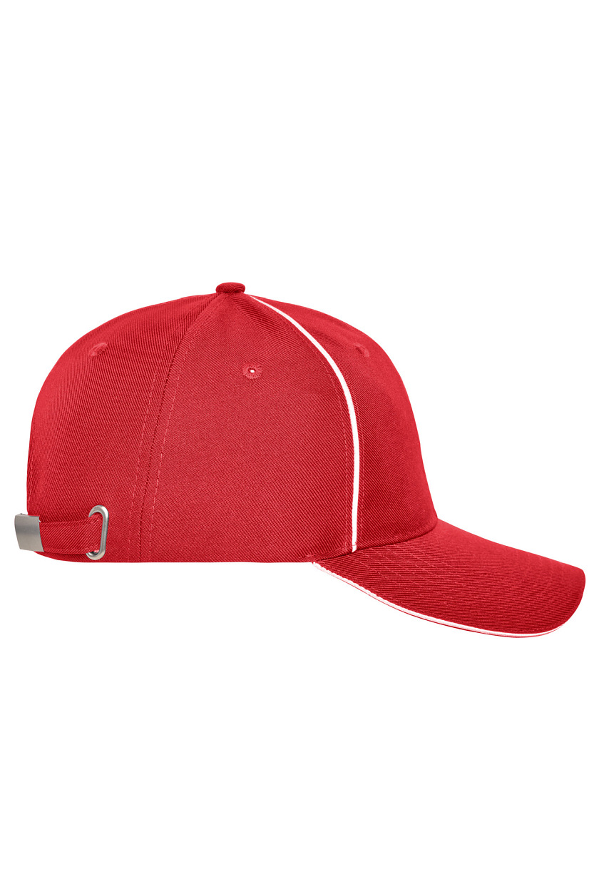 6 Panel Workwear Cap - SOLID "MB6234" in Red, Größe One Size - Daiber