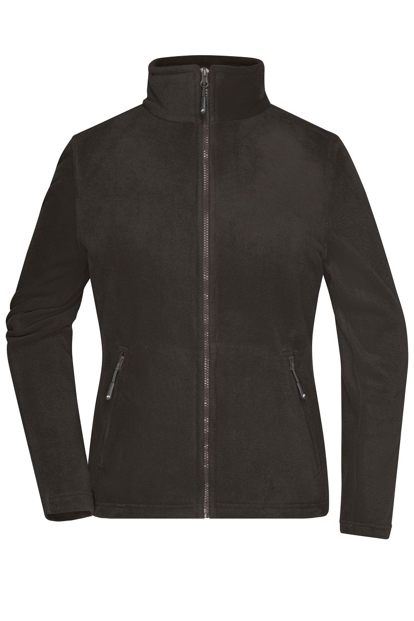 Ladies' Fleece Jacket "JN781" in Dark-Grey, Größe 3XL - Daiber