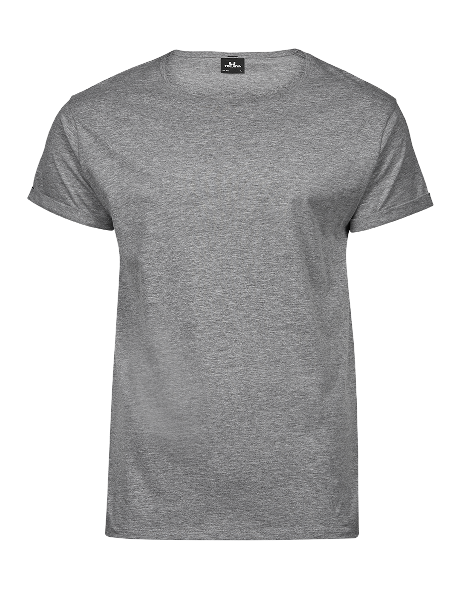 Men´s Roll-Up Tee in Heather Grey, Größe L von Tee Jays