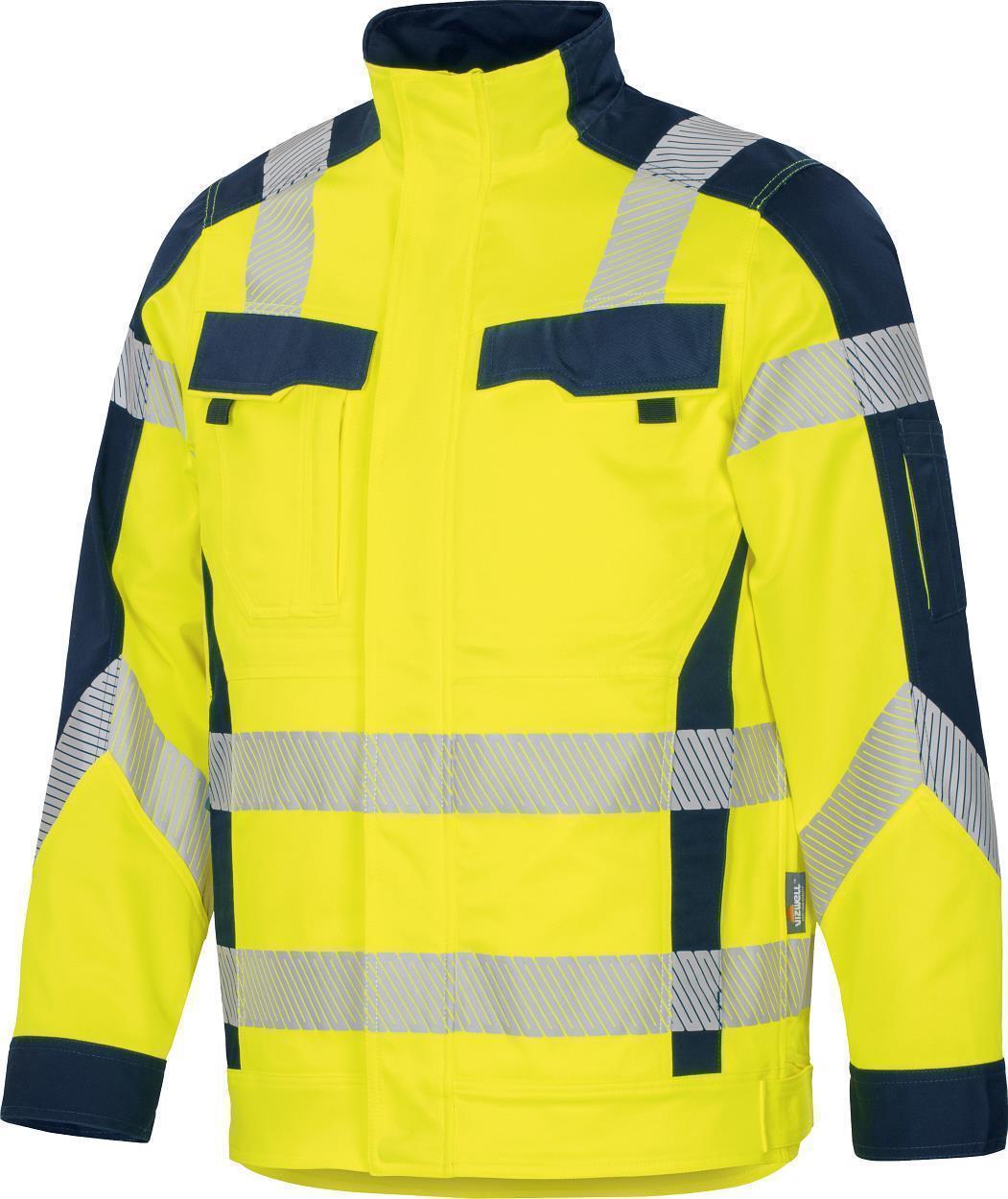 Jacke Flex-HiVis leuchtgelb-marine in Gr. XXL von Vizwell