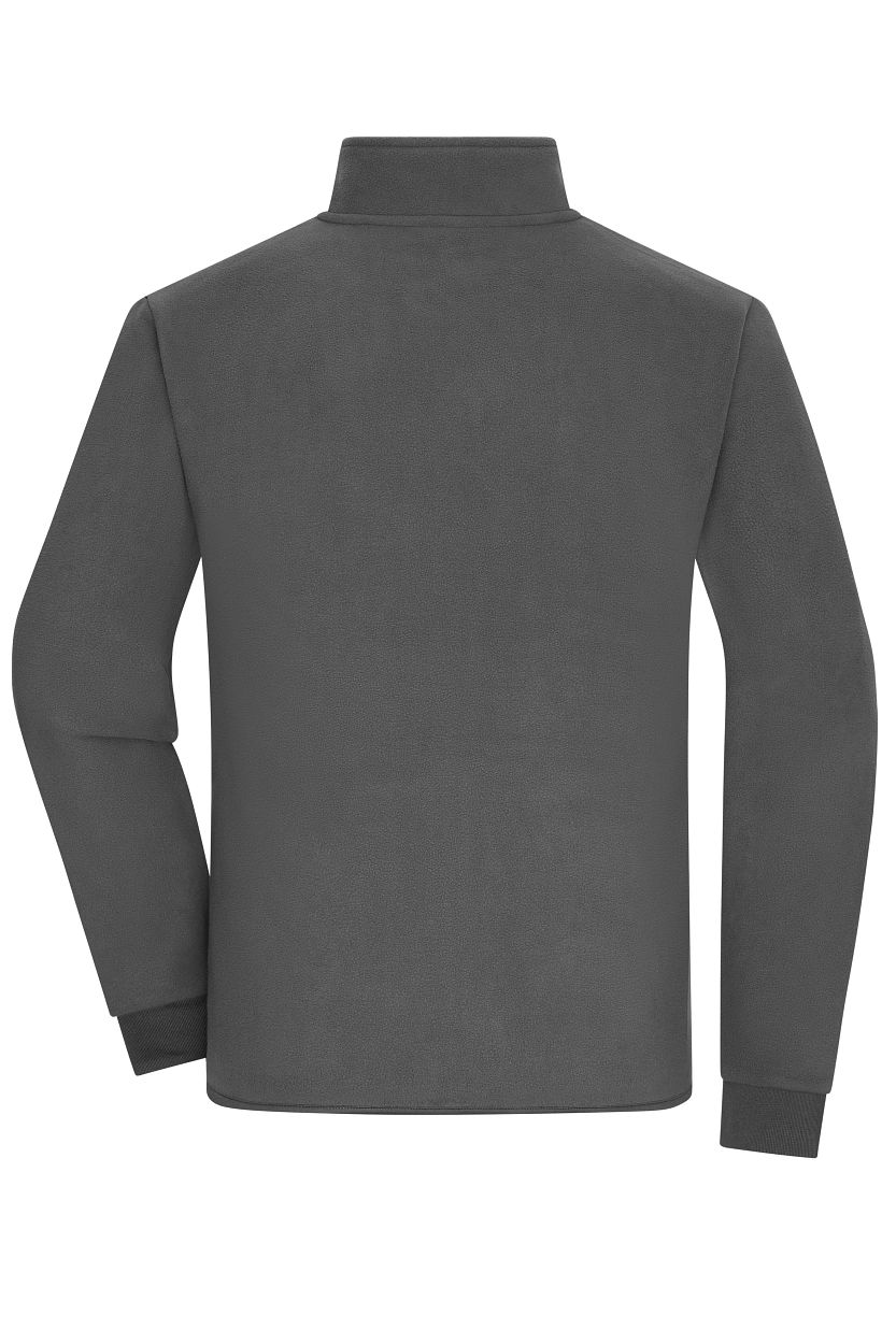 Men's Bonded Fleece Jacket "JN1322" in Carbon/Red, Größe 3XL - Daiber