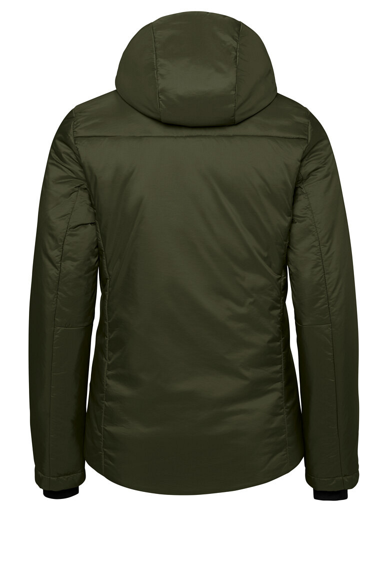 HAKRO 289 Damen Kapuzen Thermo Loftjacke in olive, Größe 3XL