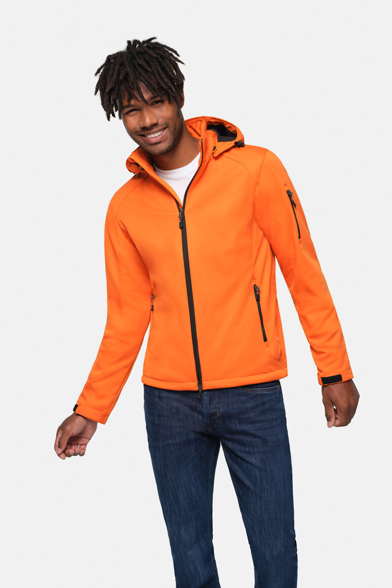 HAKRO 848 Softshelljacke Ontario in Orange, Größe 6XL