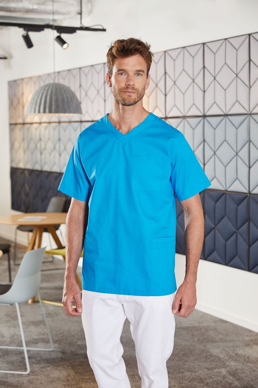 Men's Kasack "JN3102" in White, Größe 4XL - Daiber