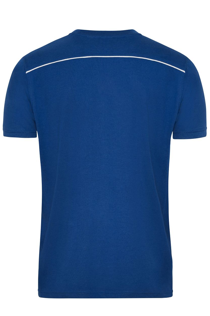 Men's Workwear T-Shirt - SOLID - OCS Blended "JN890" in Dark-Royal, Größe 6XL - Daiber