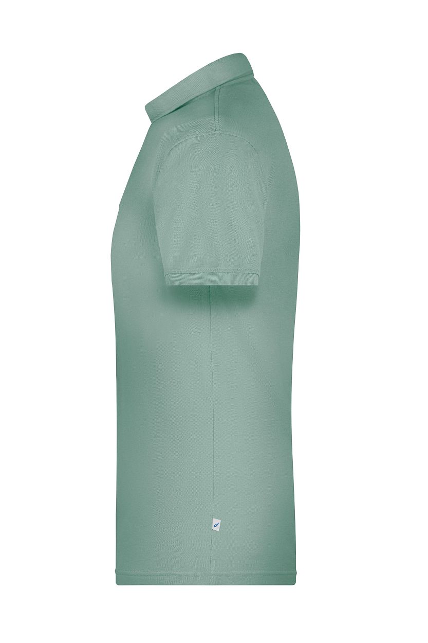 Men's ORGANIC Workwear Polo OCS Blended "JN874" in Foggy-Green, Größe 6XL - Daiber
