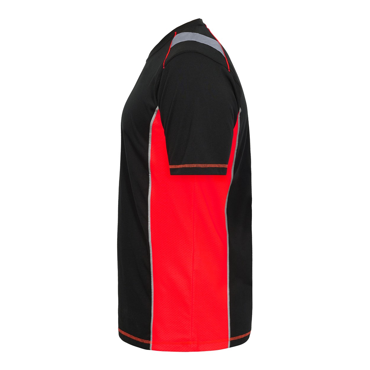 ENGEL Cargo T-Shirt in Schwarz/Rot, Größe XS