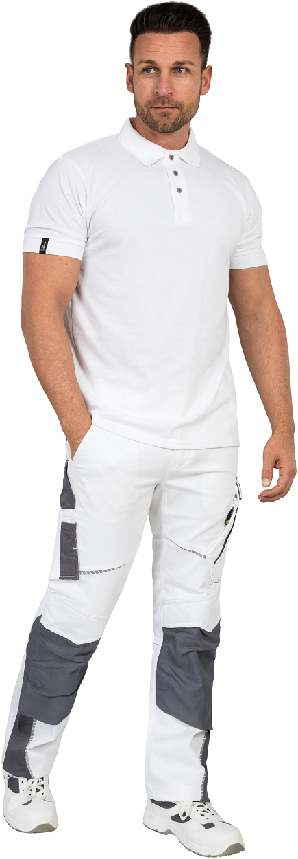 Polo-Shirt "Andi" Classic Line Weiß LWU, Gr. 2XL von Leibwächter