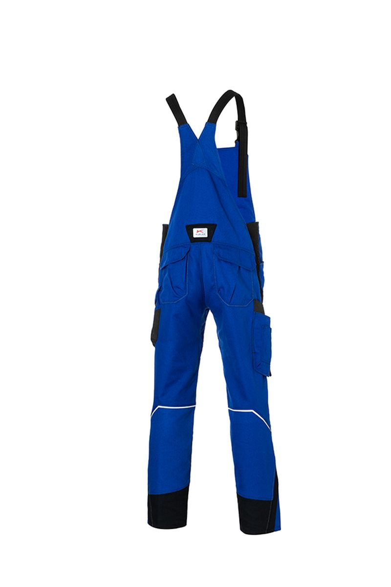 KÜBLER BODYFORCE Latzhose in Schwarz / Anthrazit, Größe 31