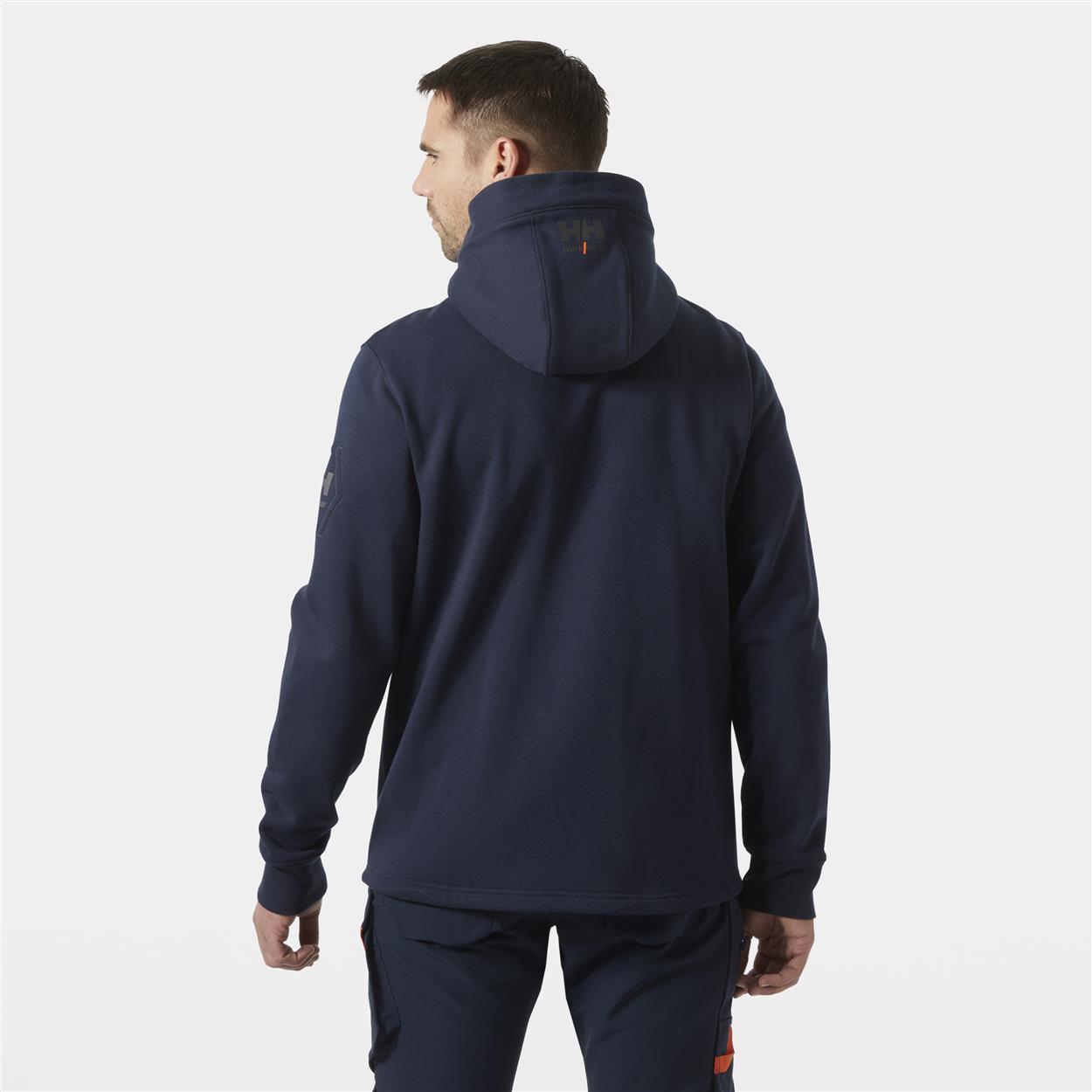 "CHELSEA EVO" Zip Hoodie in Navy, Größe 4XL von Helly Hansen Workwear