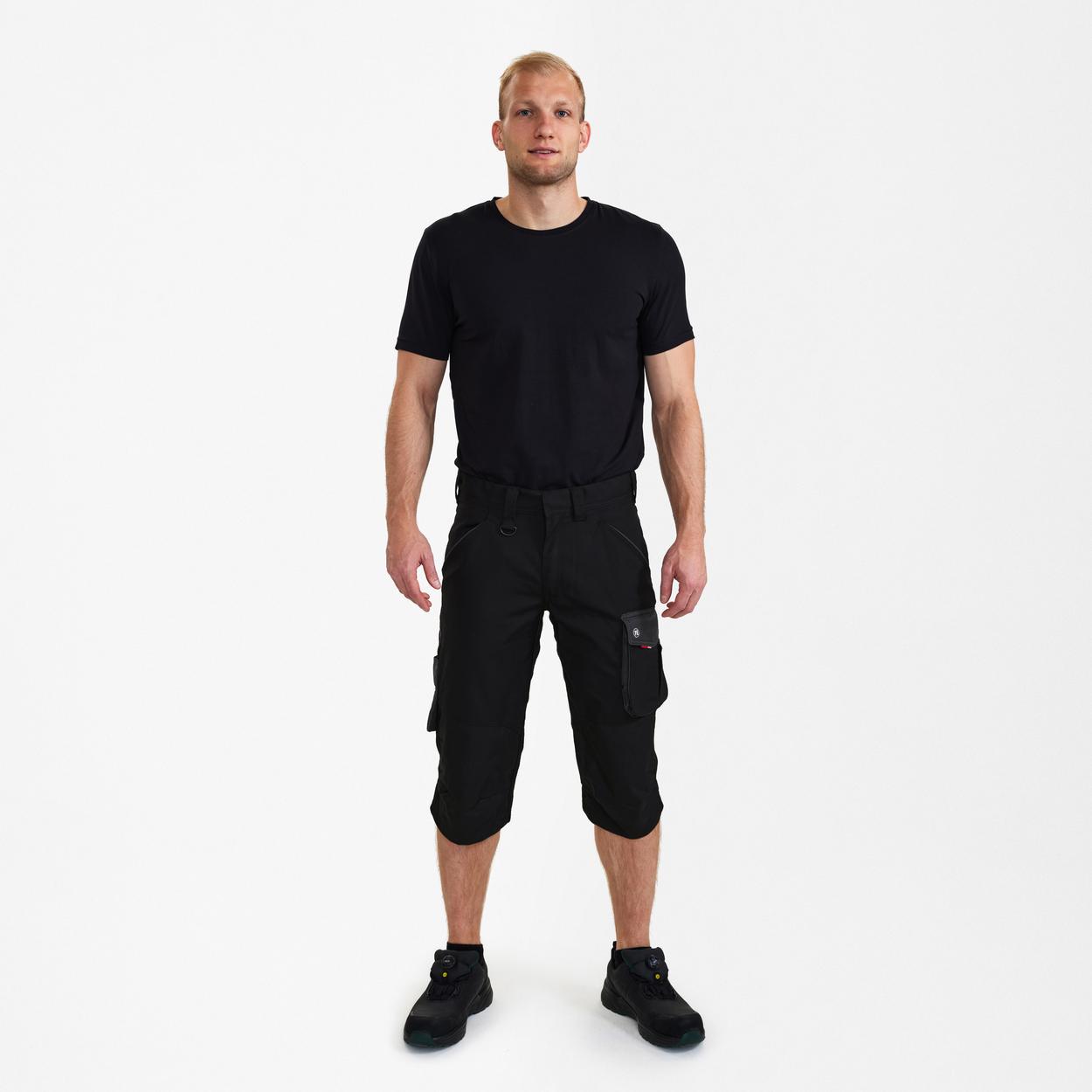 ENGEL Galaxy 3/4-Hose in Schwarz/Anthrazit Grau, Größe 54