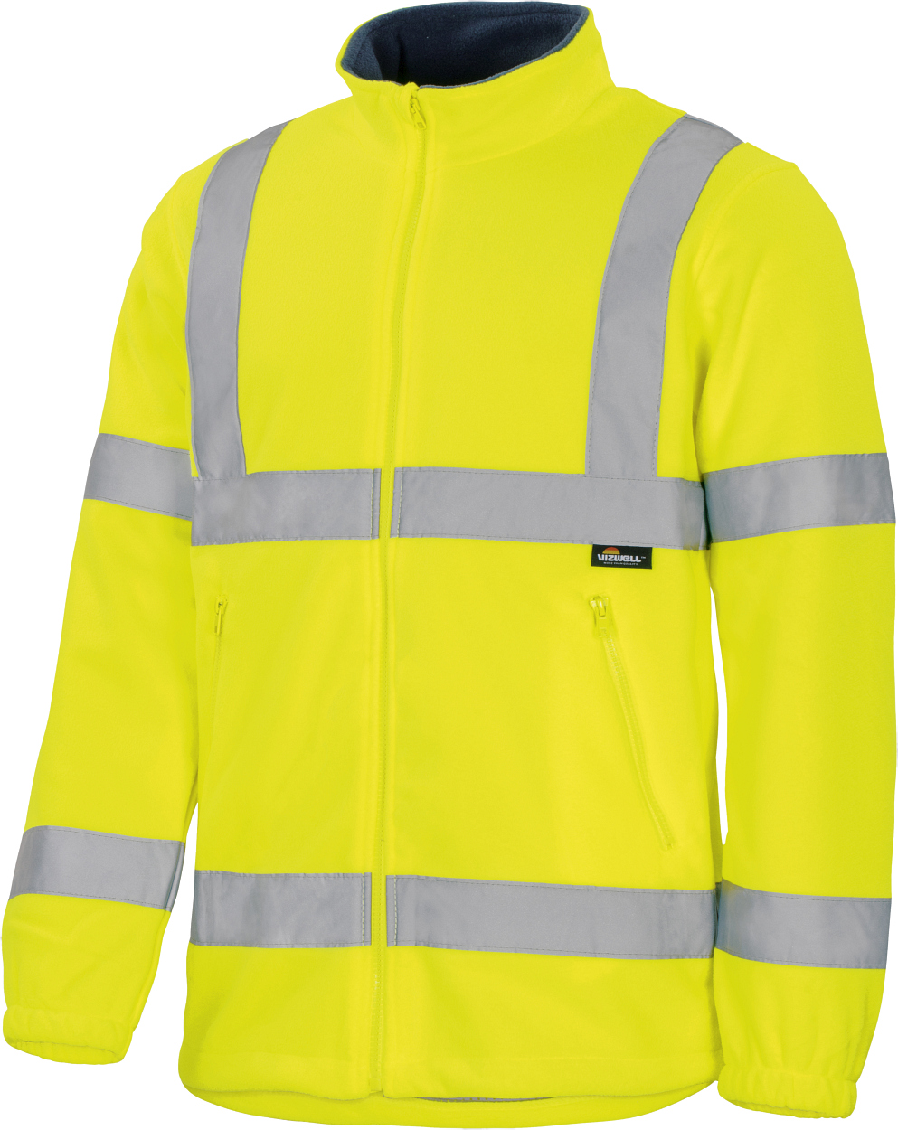 Warnschutz-Polar-Fleecejacke leuchtgelb in Gr. XXL von Vizwell
