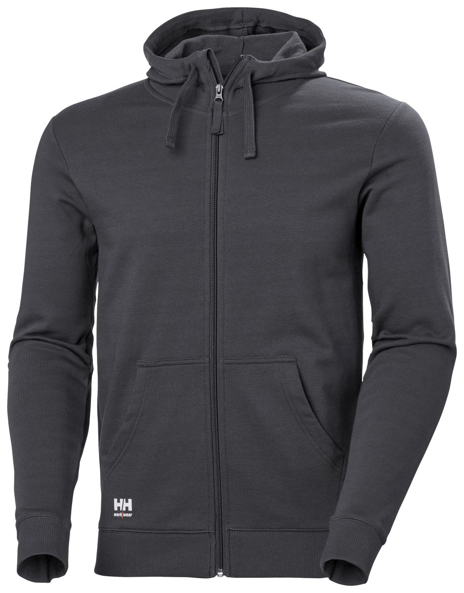 Zip-Hoodie Classic in Dark Grey, Gr. 2XL von Helly Hansen Workwear