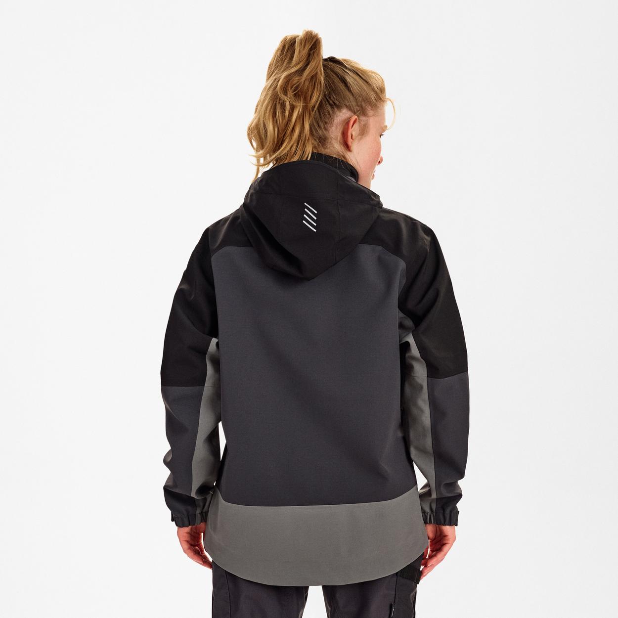 ENGEL Entire Damen Shelljacke in Anthrazitgrau/Schwarz, Größe XS