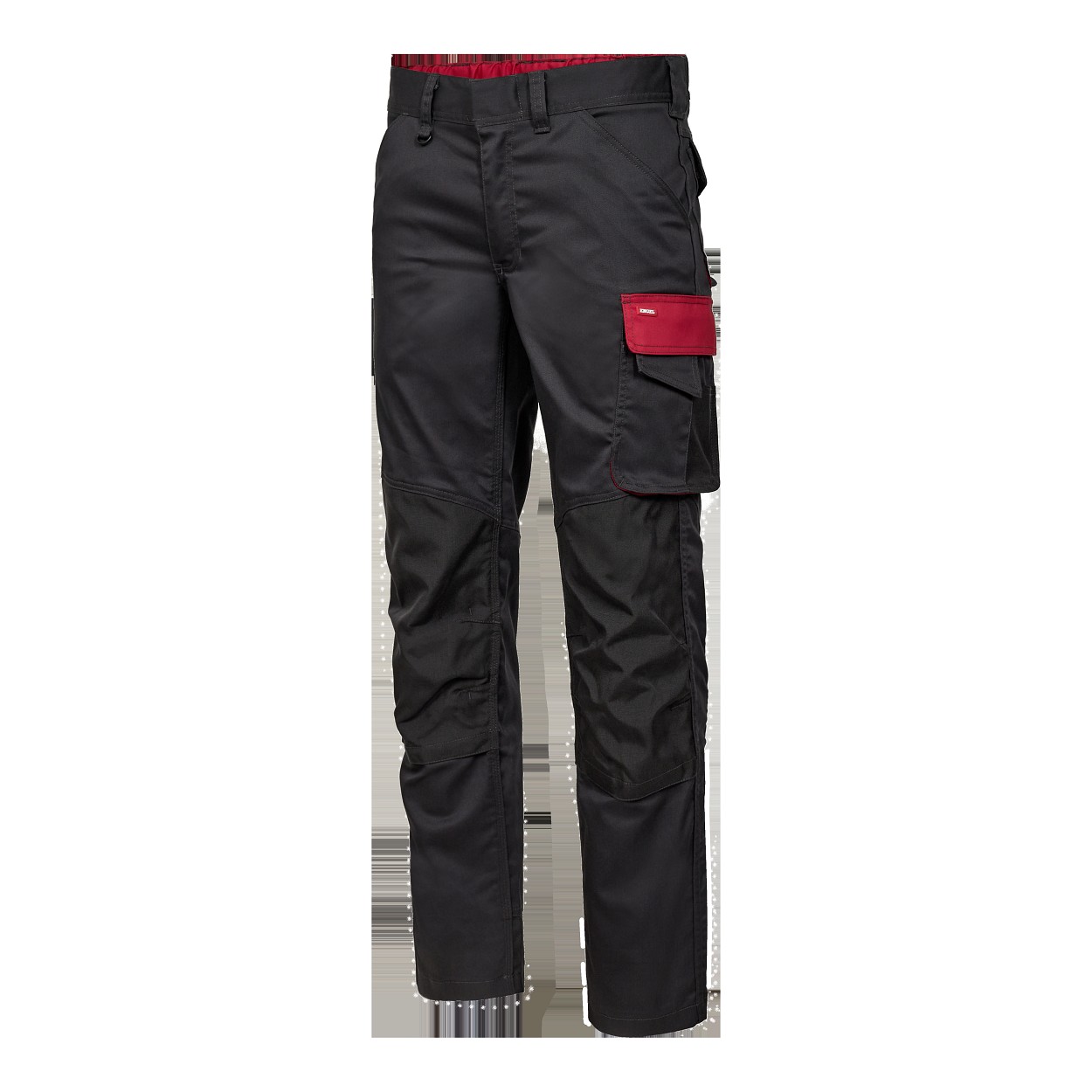 ENGEL Galaxy Arbeitshose mit 2-Wege-Stretch in Anthrazit Grau/Tomato Red, Größe 106