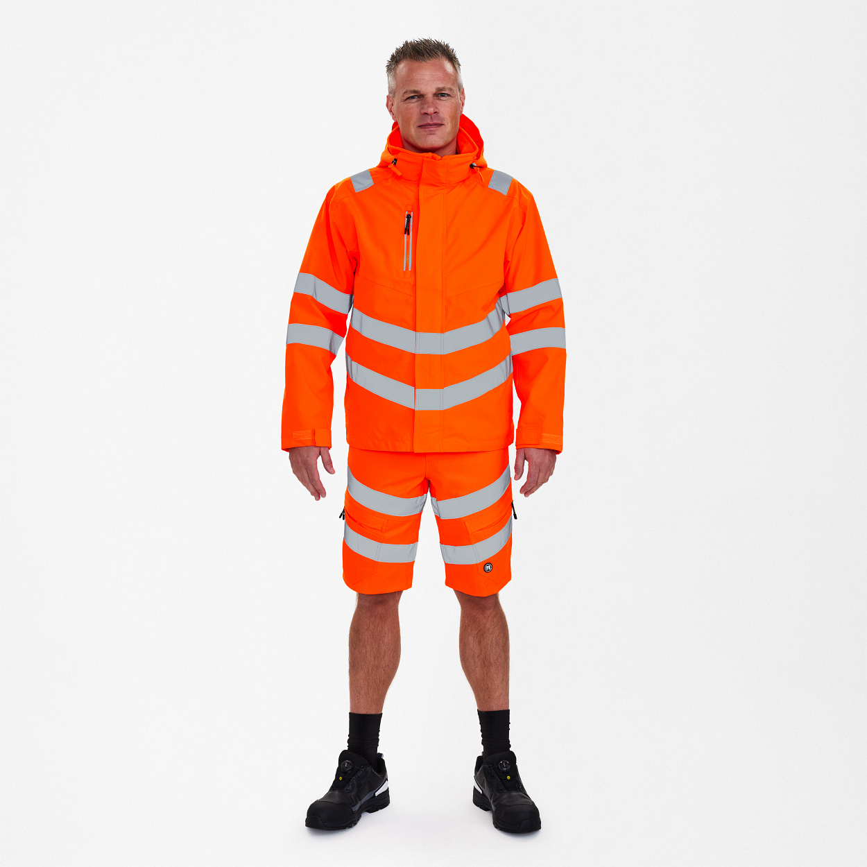 Safety Shelljacke in Hi-vis Orange, Größe XS
