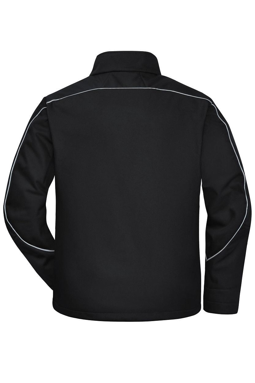 Workwear Softshell Jacket - SOLID - "JN884" in Black, Größe 6XL - Daiber