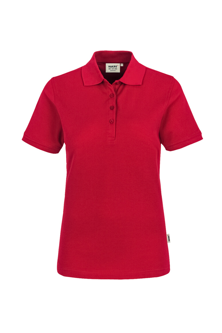 HAKRO 110 Damen Poloshirt Classic in Rot, Größe 3XL