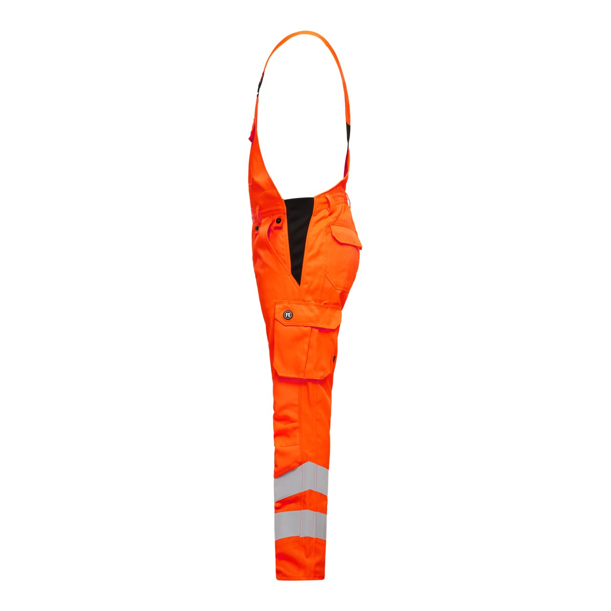 ENGEL Safety Light Latzhose in Hi-vis Orange, Größe 106