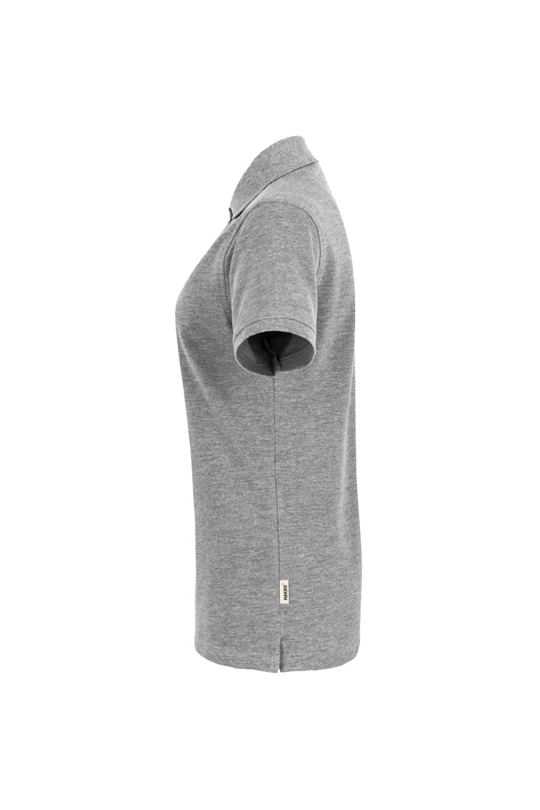 HAKRO 110 Damen Poloshirt Classic in Grau meliert, Größe 3XL