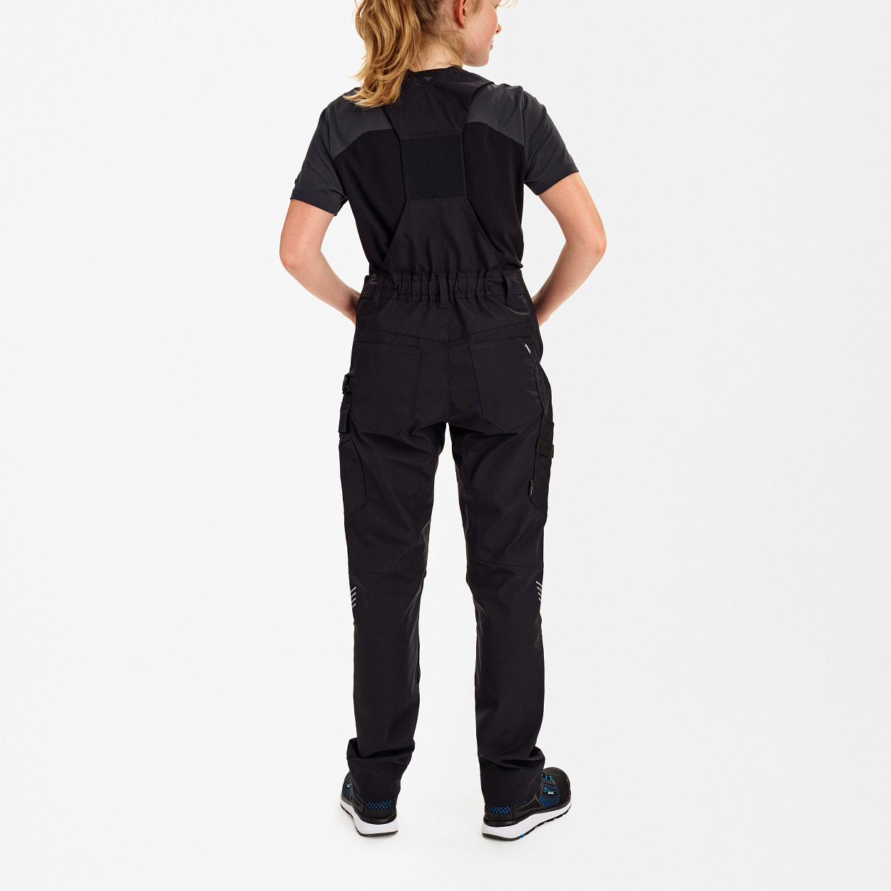ENGEL Entire Damen Latzhose mit Stretch in Schwarz, Größe 48