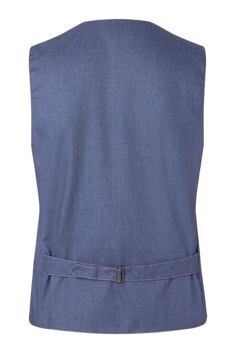 Herrenweste Jeans-Style Größe 64 in Vintage blue von Karlowsky