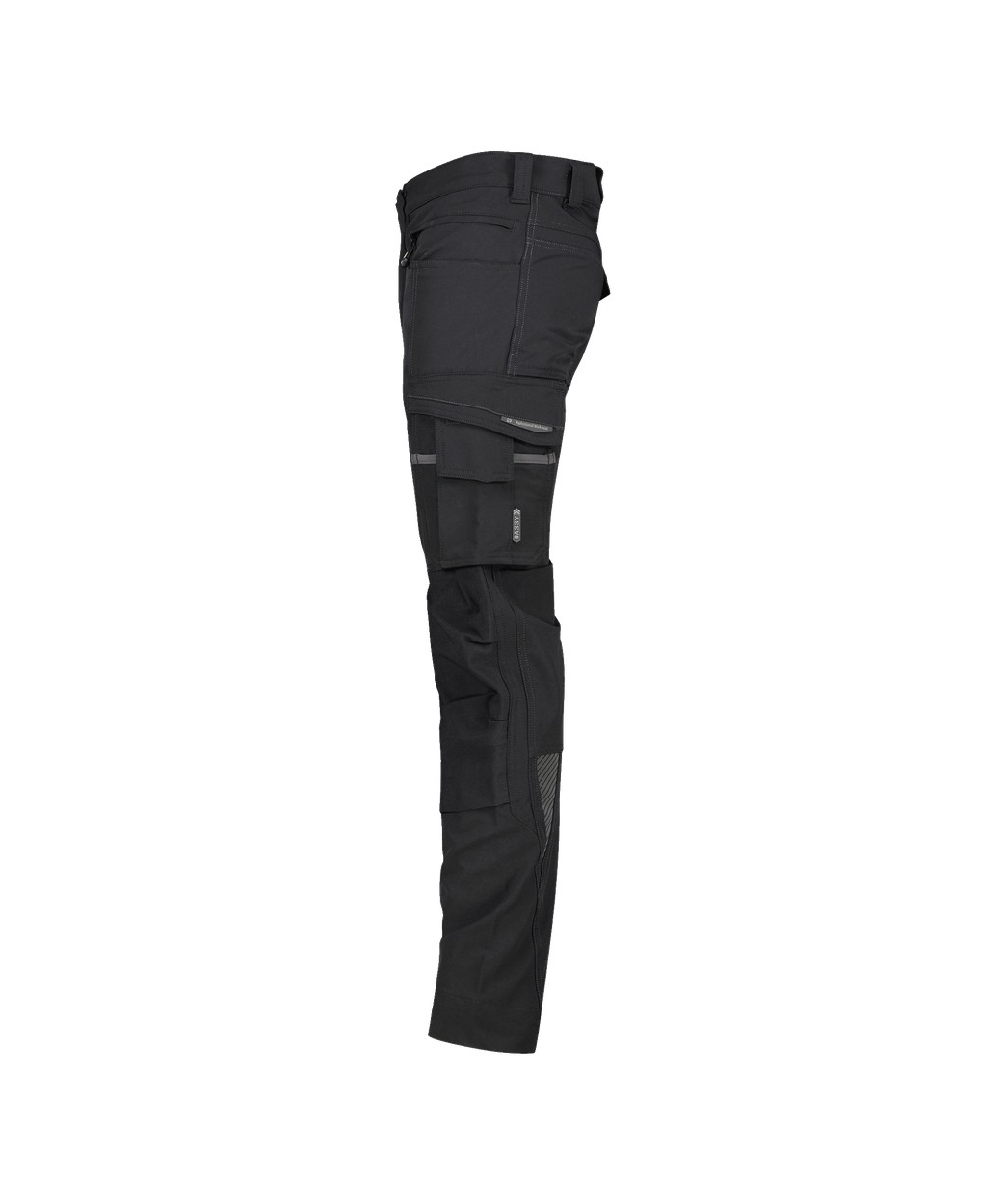 Stretch-Arbeitshose mit Kniepolstertaschen "DASSY® Impax" in SCHWARZ, Größe 58 - langer Schritt PACOSPA30