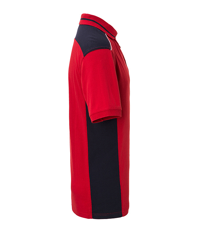 Men's Workwear Polo - COLOR - "JN858" in Red/Navy, Größe 6XL - Daiber