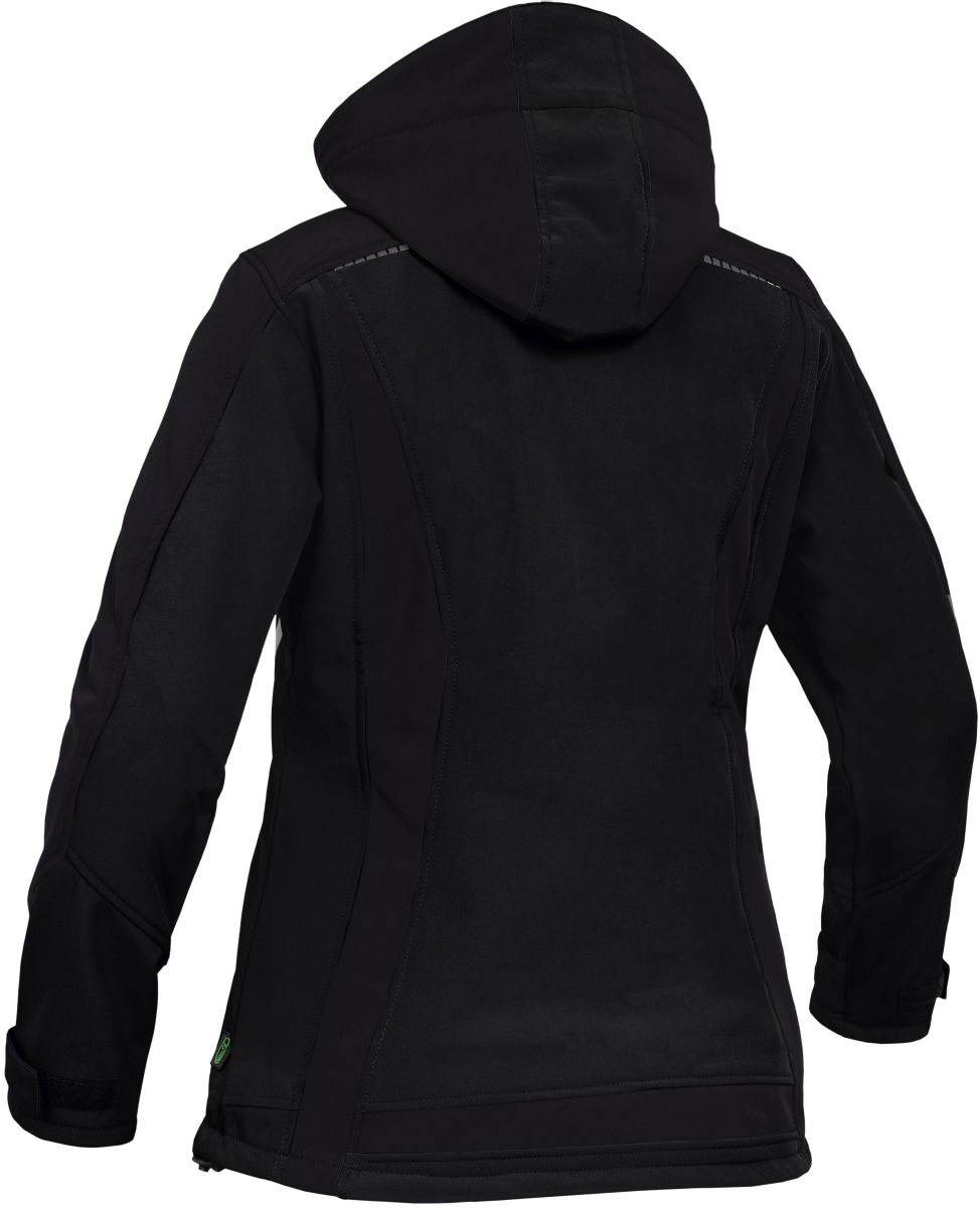 Damen Winter-Softshelljacke Schwarz FLXDI, Gr. 52 von Leibwächter