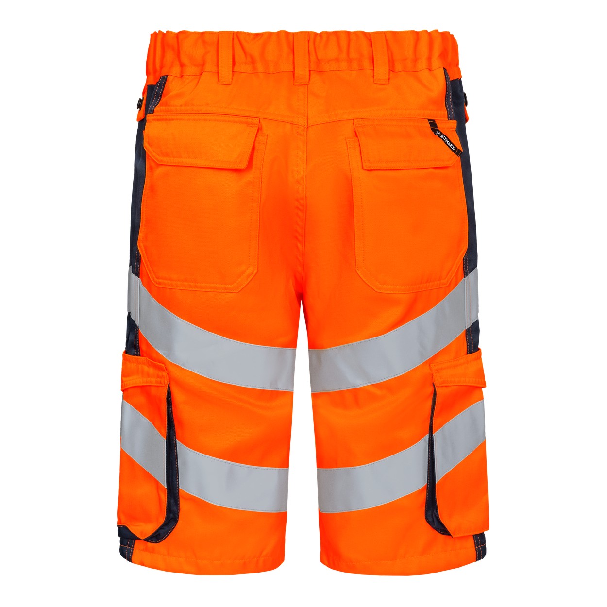 ENGEL Safety Light Arbeitsshorts in Orange/Blue ink, Größe 54