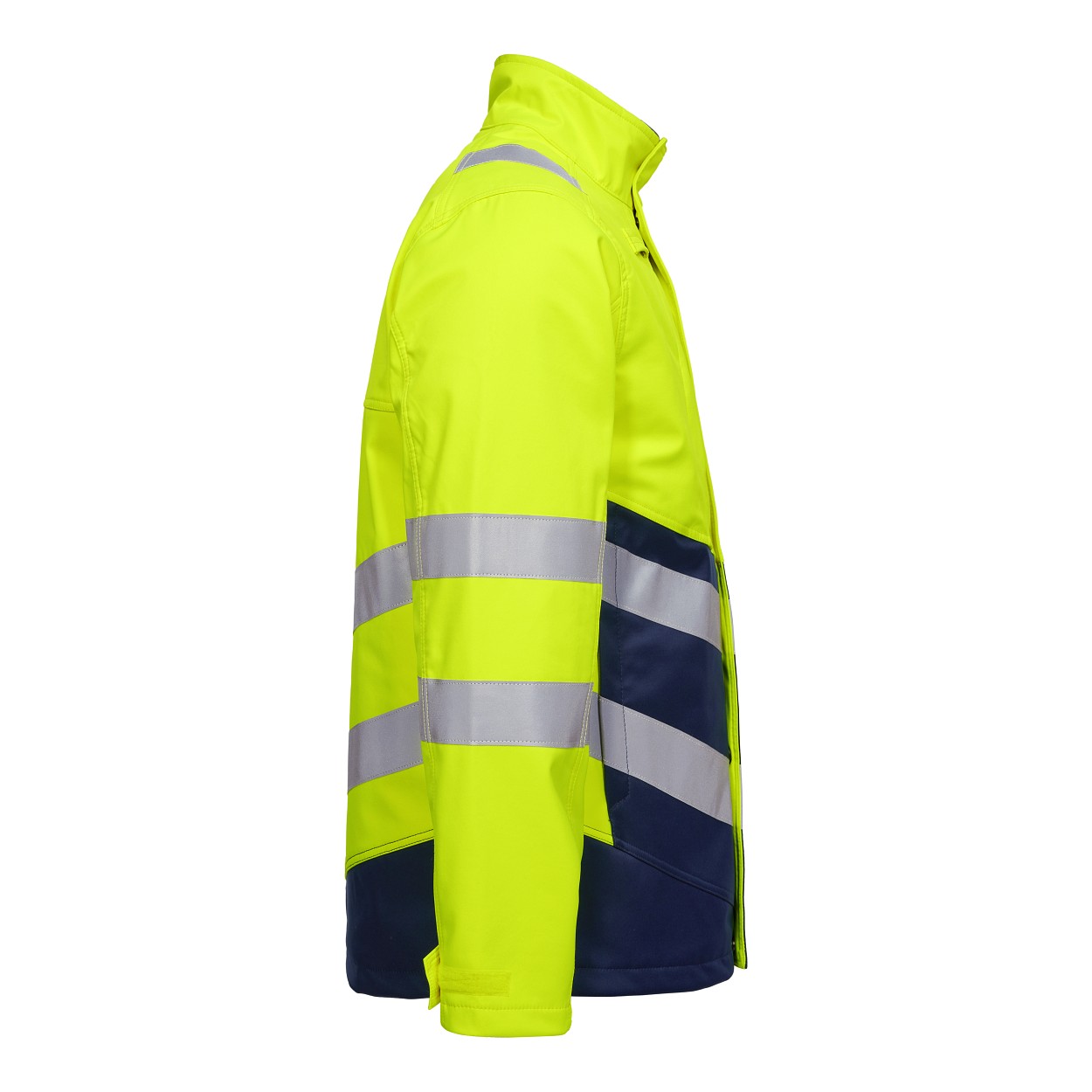 ENGEL Safety+ Softshelljacke in Gelb/Blue Ink, Größe XS