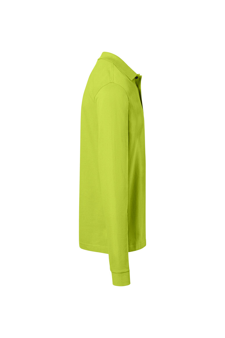 HAKRO 817 Pocket-Longsleeve-Polo MIKRALINAR® ECO in Kiwi, Größe 6XL