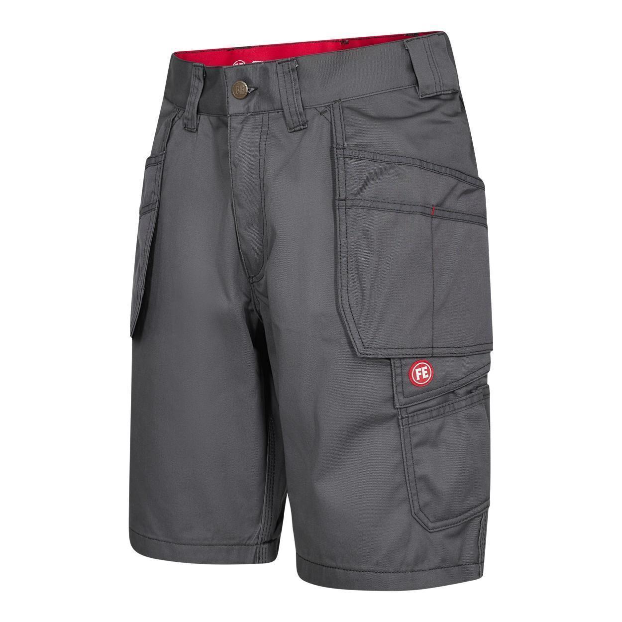 ENGEL Combat 6761-630 Arbeitsshorts mit Holstertaschen in Grau, Größe 54