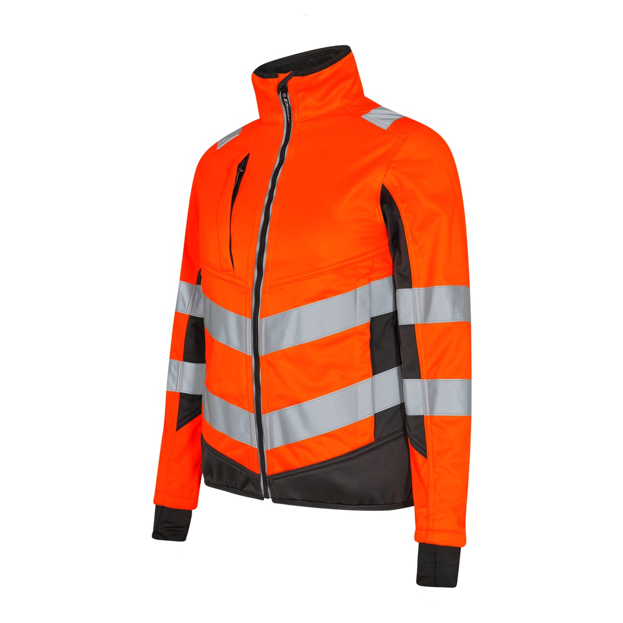 ENGEL Safety Damen Softshelljacke in Orange/Anthrazit Grau, Größe XS