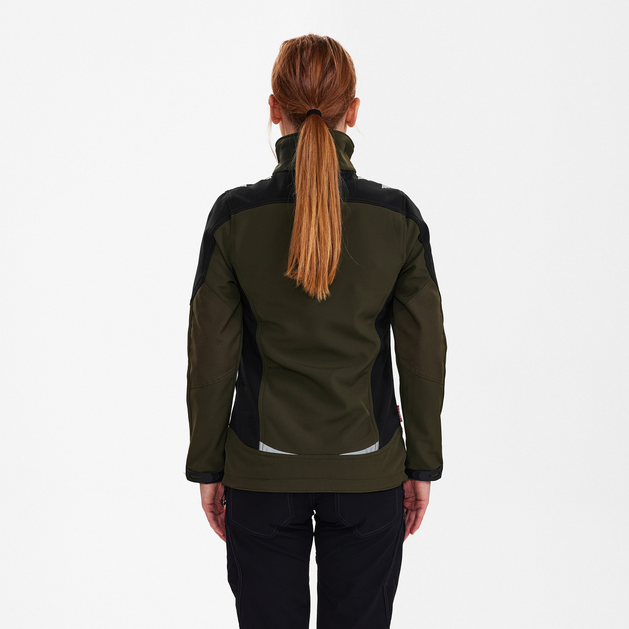 ENGEL Galaxy Damen Softshelljacke in Forest Green/Schwarz, Größe XS