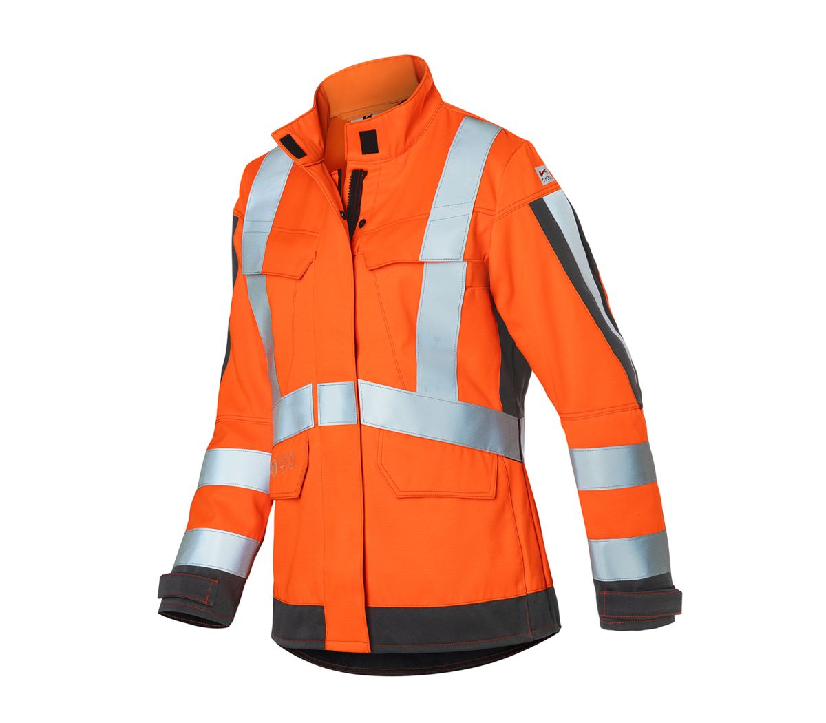 KÜBLER PROTECTIQ HIGH VIS Damenjacke ARC1 PSA 3 in Warnorange / Anthrazit, Größe 44