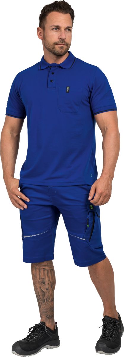 Herren-Shorts Flex Line Kornblau/Schwarz FLEXK, Gr. 68 von Leibwächter