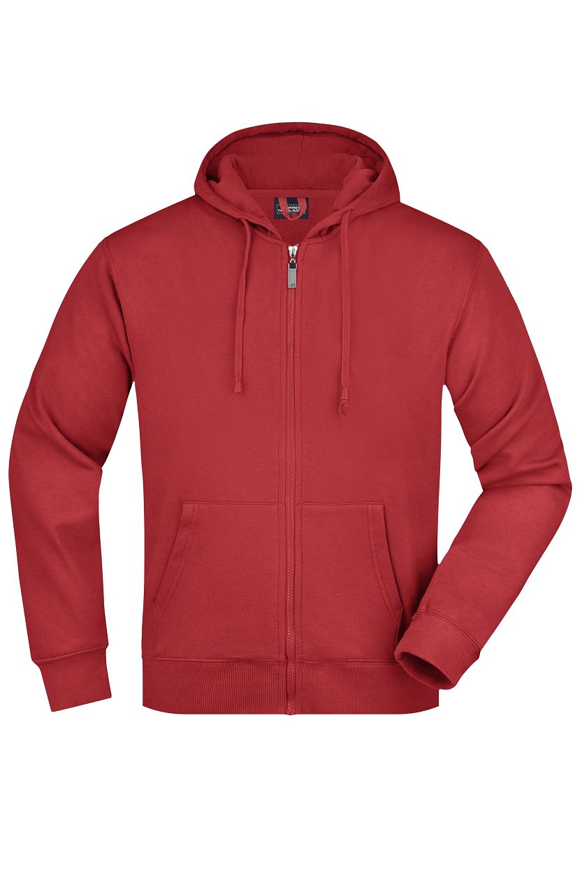 Men's Hooded Jacket "JN042" in Red, Größe 3XL - Daiber