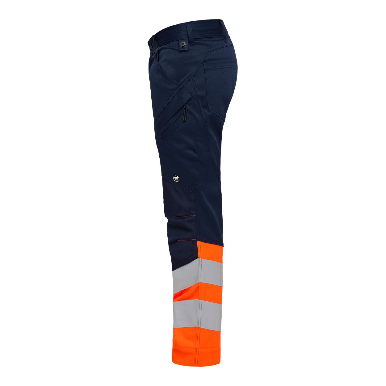 ENGEL Safety Arbeitshose mit 2-Wege-Stretch in Blue Ink/Orange, Größe 26