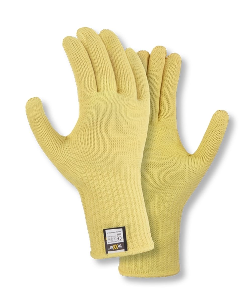 teXXor® Hitzeschutz-Handschuhe ARAMID in Gelb, Größe 10