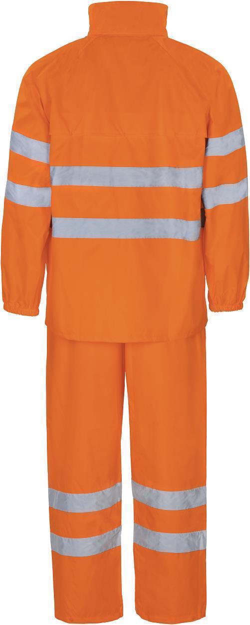 Warnschutz-Regenanzug leuchtorange in Gr. XXL von Vizwell