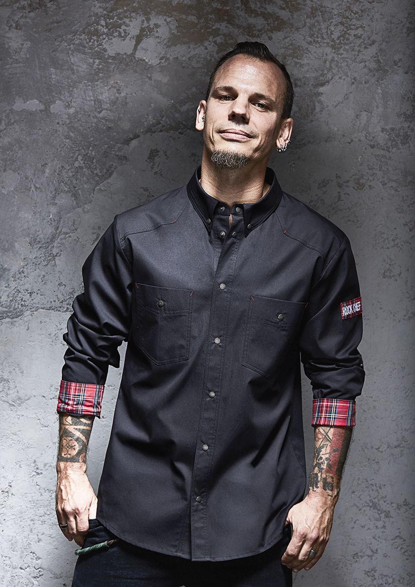 Kochhemd Button-Down ROCK CHEF®-Stage2 Größe 66 in Schwarz von Karlowsky
