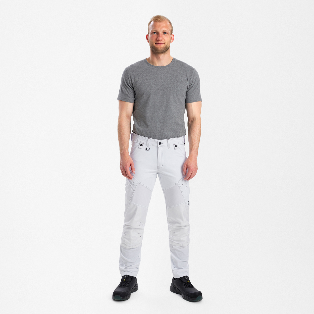 ENGEL X-treme Handwerkerhose mit 4-Wege-Stretch in Weiss, Größe 26