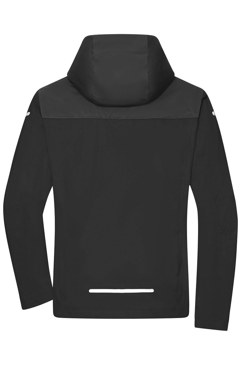 Men's Allweather Jacket GRS "JN1180" in Black/Carbon/Light-Red, Größe 3XL - Daiber